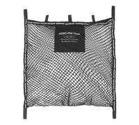 KONG.WALTHER Magic Shopper | Universal Twin Baby Stroller Net Bag | 100% Recycled Cotton | Sturdy Straps for Easy Attachment | Durable Mesh Material | Stroller Storage Accessory | 45 x 58 cm | Black