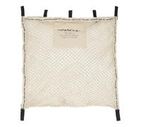 KONG.WALTHER Magic Shopper | Universal Twin Baby Stroller Net Bag | 100% Recycled Cotton | Sturdy Straps for Easy Attachment | Durable Mesh Material | Stroller Storage Accessory | 45 x 58 cm | Nature