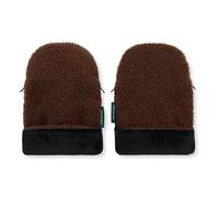 KONG.WALTHER Østerbro Pram Gloves | Wind & Water Resistant | Warm Fleece Lining | Easy Universal Stroller Attachment | One Size, Multiple Colours & Styles | Chocolate Brown Teddy