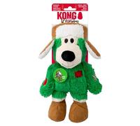 KONG Wild Knot Dog Toy Bear Durable Rope Skeleton Squeaker for Long Lasting Play Less Filling for Less Mess Assorted Colors (1 Pack, Medium/Large)