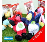 KONG Wild Knots Bird Dog Toy Strong bear Knot Rope Squeak Plush