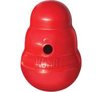 KONG Wobbler - Interactive Dog Feeder Toy - Slow Feeder Toy for Dog Mental Stimulation - Dog Enrichment Toy - Treat Puzzle for Dog Entertainment - Foo
