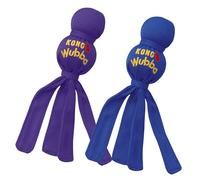 KONG Wubba Dog Toy 2 Pack - Durable Interactive Tug & Toss Toy with Reinforced Nylon, Floppy Tails for Fetch, Shake & Squeaky Play (Small, 2 Pack)