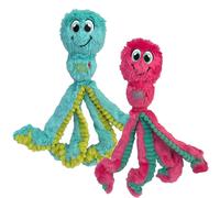 KONG Wubba Octopus Tug and Fetch Squeak Dog Toy Assorted Colors (Large (2 Pack))