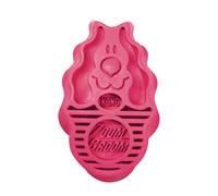 KONG - ZoomGroom - Dog Brush for Grooming and Shampooing - Red Brush for Large Dogs
