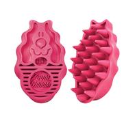 KONG - ZoomGroom Red - Dog Brush for Grooming and Shampooing - For Lar