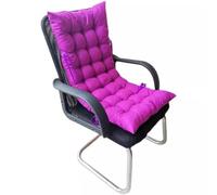 Kongdson High Back Chair Cushion, Wooden Rocking Relaxer Pads Replacement Seat Pad for Travel Holiday Indoor Outdoor, Summer Sun Lounger Cushion Thick Soft Recliner Padded (90x40cm,Purple)