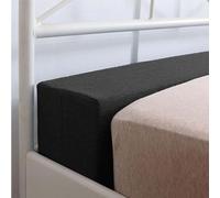 Kongdson Long Bed Gap Filler, Custom Size Mattress Gap Filler Headboard Pillow for Single/Double/King Bed, Close Gap Between Headboard & Mattress or Foot Board, Mattress Bolster (120x10x5cm,Black)