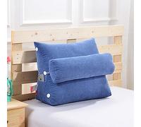 Kongdson Reading Pillow Corduroy Wedge Sofa Backrest Cushion for Gaming Watching TV, Bed Headboard Bolster Pillow Lumber Positioning Rest Triangular Cushion