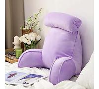 Kongdson Reading Pillow for Home Office Chair Sofa Bed, Back Support Cushion Sofa with Arm Rests Neck Support for Reading, Gaming, Relaxing or Watching TV, Removable Bolster