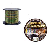 Konger Team Carp Camou Rainbow Fishing Line 600 m Reel Monofilament Carp Line (0.30 mm / 11.30 kg)