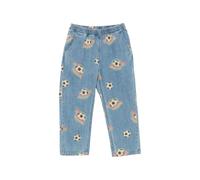 Konges Sløjd Magot football-print elasticated-waist jeans - Blue 3-4-6-7-8-10