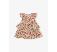 Konges Slojd Konges Slojd Bella Frilled Cotton Dress Tango 9-10 Years