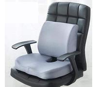 KongEU Memory Foam Seat Cushions And Lumbar Support Provides Relief For Lower Back Pain Sciatica Tailbone Coccyx Orthopedic Seat Pillow Gray