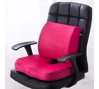 KongEU Memory Foam Seat Cushions And Lumbar Support Provides Relief For Lower Back Pain Sciatica Tailbone Coccyx Orthopedic Seat Pillow Pink