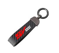 KongFumoto Carbon Fiber Motorcycle Keychain Key Ring For Suzuki SV1000 SV 1000 S SV1000S Motorbike Key Rings