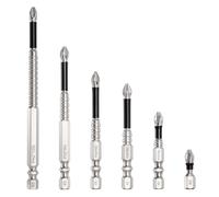 Kongkee High Magnetic Screwdriver Bit Set, 6 Pcs Strong Anti-Slip Screwdriver Bits, K5 Impact Resistant Non Slip Bit, Anti Slip bits with Electric Drill and Driver Tools