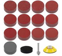KONGMING 130 Pcs Sanding Disc 50 mm Hook and Loop Grit 80 100 120 150 240 320 400 600 800 1000 1200 2000 3000 Sanding Pad 2 inch Drill Sanding Attachment
