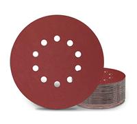 KONGMING 25 Pcs 225mm Sanding Discs Grit 400 9 inch Sanding Discs 10 Hole Hook and Loop for Drywall Sander