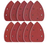 KONGMING Mouse Sander Pads 5 Hole 100 Pcs Sanding Pads Hook And Loop Grit 40 60 80 100 120 180 240 320 400 600 for Multi Electric Sander