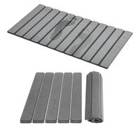 Kongming Stone Bath Mat,60x40cm Foldable Stone Drying Mat,Diatomaceous Earth Bath Mats,Non-slip Super Water Absorbent Mats Suitable for Bathroom,Kitchen,Laundry Room,Bedroom,Easy to Clean (Deep Grey)