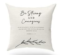 KongMoTree Bible Verse Throw Pillow Cover Cushion Case, Christian Religious Decor Gift, Scripture Art, Scripture Sayings, Church Gifts, Sofa Bed Living Room Porch Decoration, 18x18 Inches