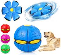 KONGNY 2023 New Strangeness Flying Saucer Ball for Dogs Toy,Dog Pet Toy Flying Saucer Ball UFO Doggo Ball Large Small Dog Balls Toy Phlat Ball Dog Frisbee Scooby Doo Dog Ball(Blue)