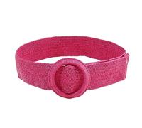 KONGNY Boho Orange Elastic Wide Belt Women's Waistband Summer Beach Pp Straw Braided Belts Female Dress Shirt Waist Belt, 23032013tby