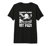 Kongozue Staff Mount Fuji Hiking Japan Climber Souvenir Premium T-Shirt