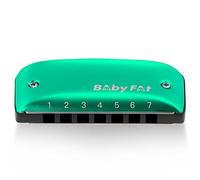 KONGSHENG BabyFat 7 Hole Blues Mini Harmonica Set,Diatonic Harmonica with free lanyards,Gifts for Kids and Beginners,Easy-playing Musical Instrument(F Key）