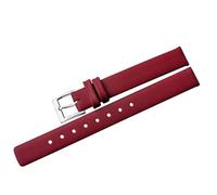 kongsou For CK K7A231/236 K3M231/K2B231/K4D231 Women's Genuine Leather Special Watch Strap For K2G231/236 K9H2Y6/K2U/K8Q(Reds)