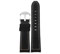 kongsou For Tissot Speed Cow Leather Watch Band Mens Belt(Blacks,20mm)