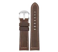 kongsou For Tissot Speed Cow Leather Watch Band Mens Belt(Brown2,21mm)