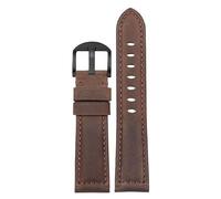 kongsou For Tissot Speed Cow Leather Watch Band Mens Belt(Brownb1,22mm)