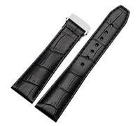 kongsou Genuine Cowhide Leather Watch Strap For Elegant Masterpiece Pontos For Maurice Lacroix Watchband(Blacks,20mm)