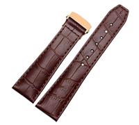 kongsou Genuine Cowhide Leather Watch Strap For Elegant Masterpiece Pontos For Maurice Lacroix Watchband(Brownr,20mm)