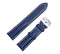 kongsou Leather Watch Strap For Breitling Avenger Blackbird Aviation Chronograph.(B blue1,22mm)