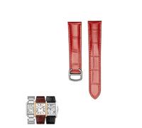 kongsou Leather Watch Straps For Cartier Tank London Solo Clé De Calibre(Redds,20 * 18mm)