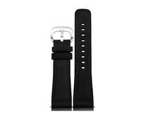 kongsou Leather Watch Straps For Diesel DZ7370, DZ7395, DZ7430, DZ7315 Cowhide Watch band(Matte blacks)