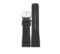 kongsou Leather Watch Straps For Diesel DZ7370, DZ7395, DZ7430, DZ7315 Cowhide Watch band(Matte dark grays)