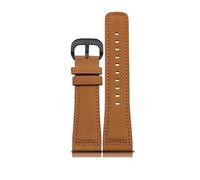 kongsou Leather Watch Straps For Diesel DZ7370, DZ7395, DZ7430, DZ7315 Cowhide Watch band(Matte light brownb)