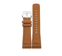 kongsou Leather Watch Straps For Diesel DZ7370, DZ7395, DZ7430, DZ7315 Cowhide Watch band(Matte light browns)