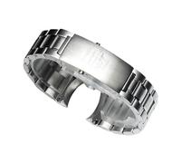 kongsou Men's Steel Watch Strap For Omega Seamaster 300 Speedmaster 600 Ocean's Heart Watchband(Five,18mm)