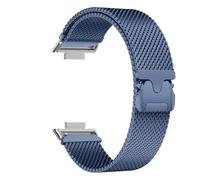 kongsou Milanese Magnetic Watch Strap For Huawei Fit 3 2 1 Metal Loop Bracelet Wristband(Light blue,Fit 3)