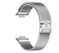 kongsou Milanese Magnetic Watch Strap For Huawei Fit 3 2 1 Metal Loop Bracelet Wristband(Silver,Fit 3)
