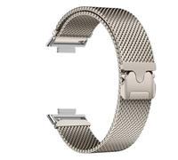 kongsou Milanese Magnetic Watch Strap For Huawei Fit 3 2 1 Metal Loop Bracelet Wristband(Titanium,Fit)
