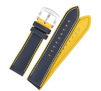 kongsou Nylon Rubber Watch Strap with Pin Buckle For Omega Speedmaster Dark Side Moon Apollo 8 Seamaster Silicone Watchband(Blueys,19mm)