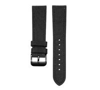 kongsou Nylon Watch Chains For Maurice Lacroix Pontos Elegant Masterpiece Collections Men Women Canvas Watch Strap with(Blackb1,20mm)