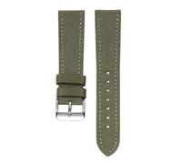 kongsou Nylon Watch Chains For Maurice Lacroix Pontos Elegant Masterpiece Collections Men Women Canvas Watch Strap with(Greens1,20mm)