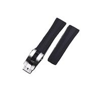 kongsou Rubber Butterfly Clasp Watch Strap For Breitling Superocean Watch A17375211(Black)